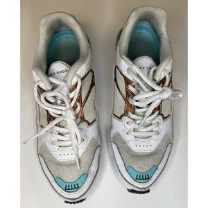 Nike Shox Enigma Aura Green, White, Gold, Cream BQ9001-100 Women’s Size 8.5 Read